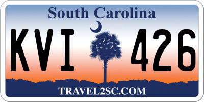 SC license plate KVI426