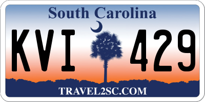 SC license plate KVI429