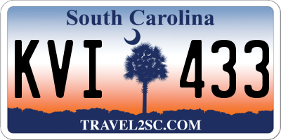 SC license plate KVI433