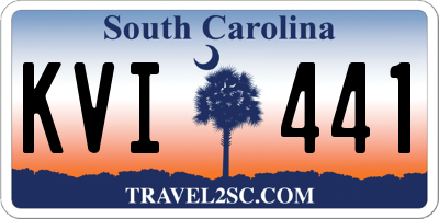 SC license plate KVI441