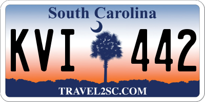 SC license plate KVI442