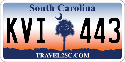 SC license plate KVI443