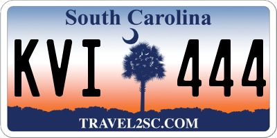 SC license plate KVI444