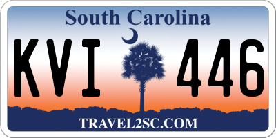 SC license plate KVI446