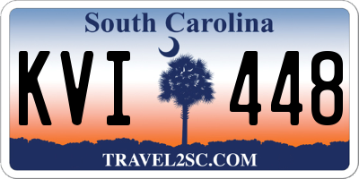 SC license plate KVI448