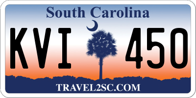 SC license plate KVI450