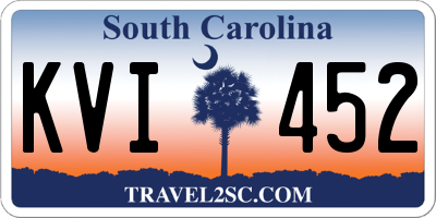 SC license plate KVI452