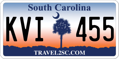 SC license plate KVI455