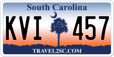 SC license plate KVI457
