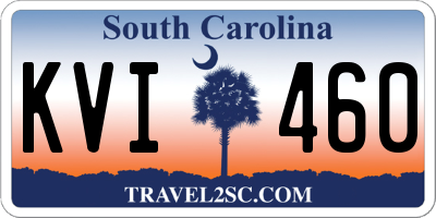 SC license plate KVI460