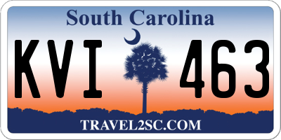 SC license plate KVI463