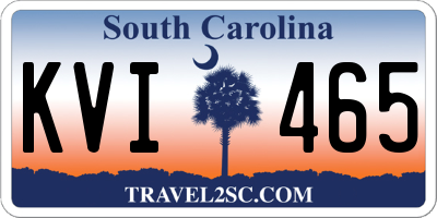 SC license plate KVI465