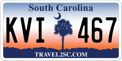 SC license plate KVI467