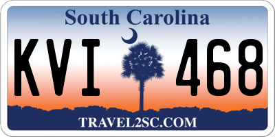 SC license plate KVI468