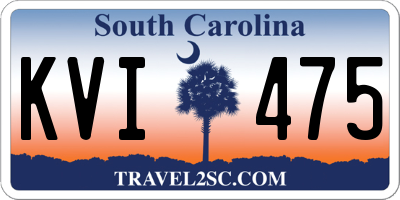 SC license plate KVI475