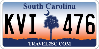 SC license plate KVI476