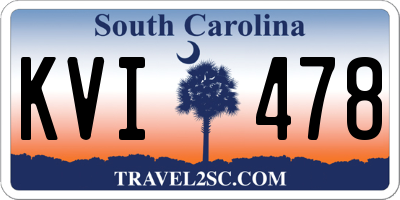 SC license plate KVI478