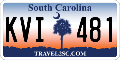 SC license plate KVI481