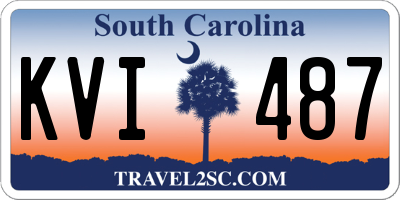 SC license plate KVI487