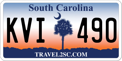 SC license plate KVI490