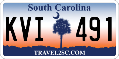 SC license plate KVI491