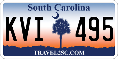 SC license plate KVI495