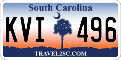 SC license plate KVI496