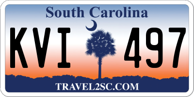 SC license plate KVI497