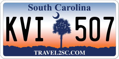 SC license plate KVI507