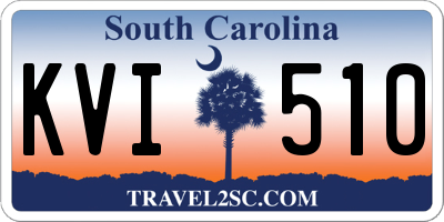 SC license plate KVI510