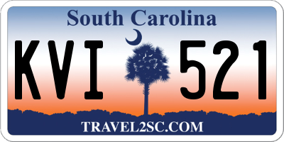 SC license plate KVI521
