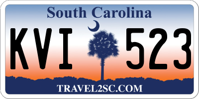SC license plate KVI523