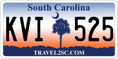 SC license plate KVI525