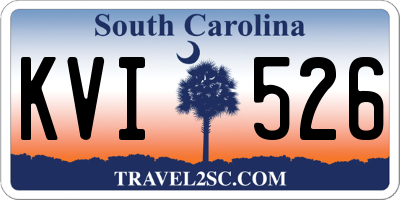 SC license plate KVI526