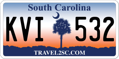 SC license plate KVI532
