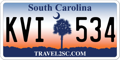 SC license plate KVI534