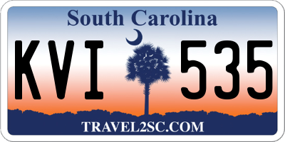 SC license plate KVI535