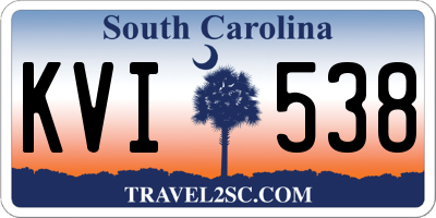 SC license plate KVI538