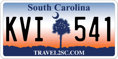 SC license plate KVI541