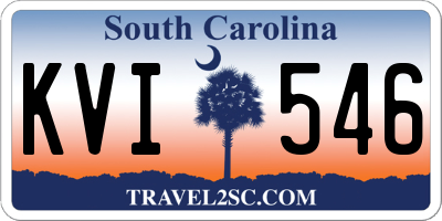 SC license plate KVI546