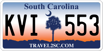 SC license plate KVI553