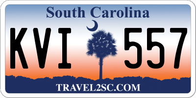 SC license plate KVI557