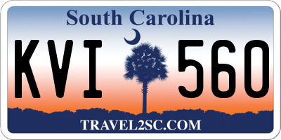 SC license plate KVI560