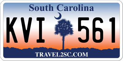 SC license plate KVI561