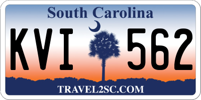 SC license plate KVI562