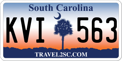 SC license plate KVI563