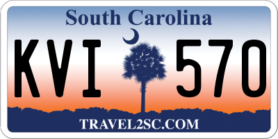 SC license plate KVI570