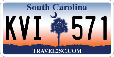 SC license plate KVI571
