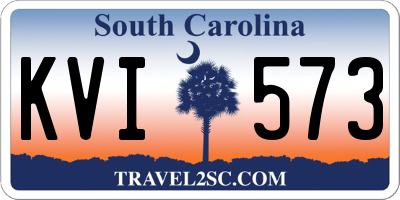 SC license plate KVI573