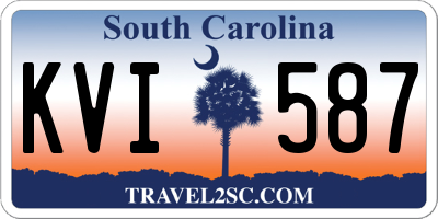 SC license plate KVI587